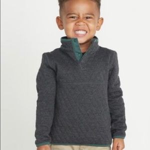 Reversible Corbet Pullover in dark/ light gray